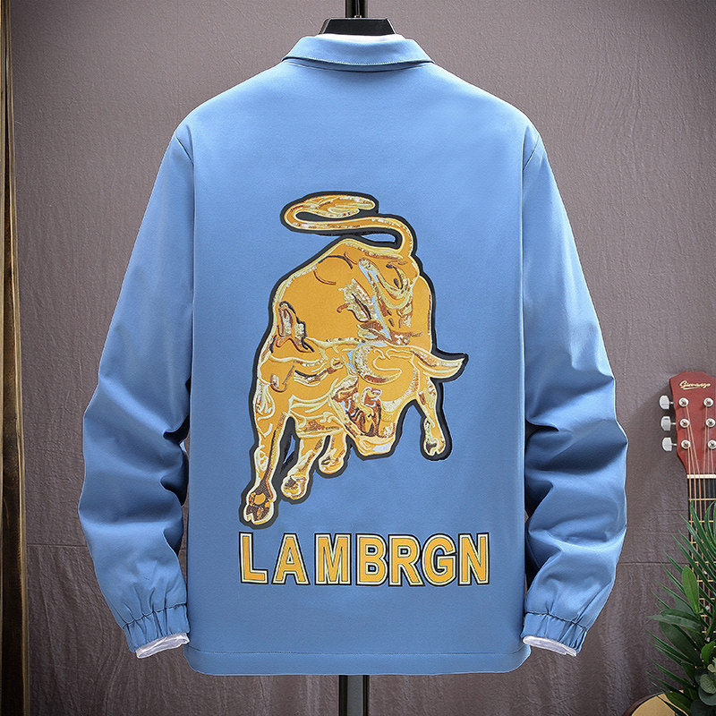 Men's coat spring new Korean fashion slim handsome leisure fashion brand jacket men