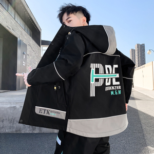 春季新款工装夹克男士帅气潮流外套韩版潮牌上衣服DS216-P65图片