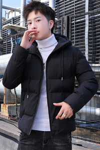 棉衣男士外套2021新款短款棉袄韩版潮流冬季潮牌连帽棉服F933-P50图片