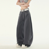 美式廓形弯刀牛仔裤2025秋季新款宽松高个子阔腿工装裤YD9013-P65，男装牛仔裤，星座509