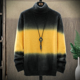 秋冬季拼色毛衣男士韩版潮流可翻高领线衣青少年针织衫TY1615，男装针织衫/毛衣，星座509