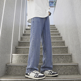 （特价）秋冬莱赛尔天丝薄款牛仔裤男直筒宽松垂感阔腿裤YB01-P30，男装牛仔裤，星座509
