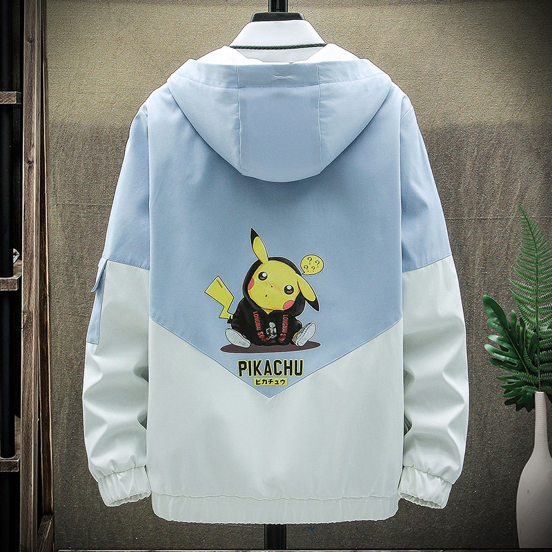 连帽夹克男士潮流休闲工装外套韩版2021新款上衣服男装Y图片