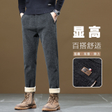 雪尼尔加厚休闲裤直筒商务呢子裤男士磨毛裤子Z2357-P40/加绒P50，男装卫衣，星座509