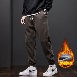 宽松束脚休闲裤男士2025秋冬季新款加厚锥形裤Z2351-P45/加绒P52，男装卫衣，星座509