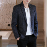 男士休闲西服男韩版修身潮流小西装春季英伦风青年外套YZ003-P65，男装西服套装，星座509