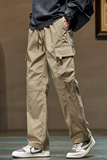 工装裤男士秋季宽松直筒休闲长裤子户外速干伞兵冲锋裤Z9810-P50，男装工装外套，星座509