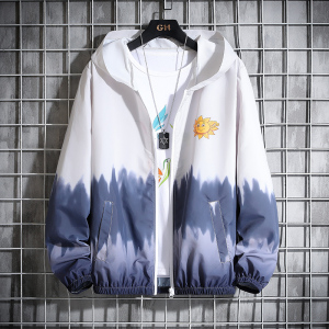 冰丝防晒衣男夏季薄款渐变色扎染防晒服男轻薄透气外套YK003-P35图片