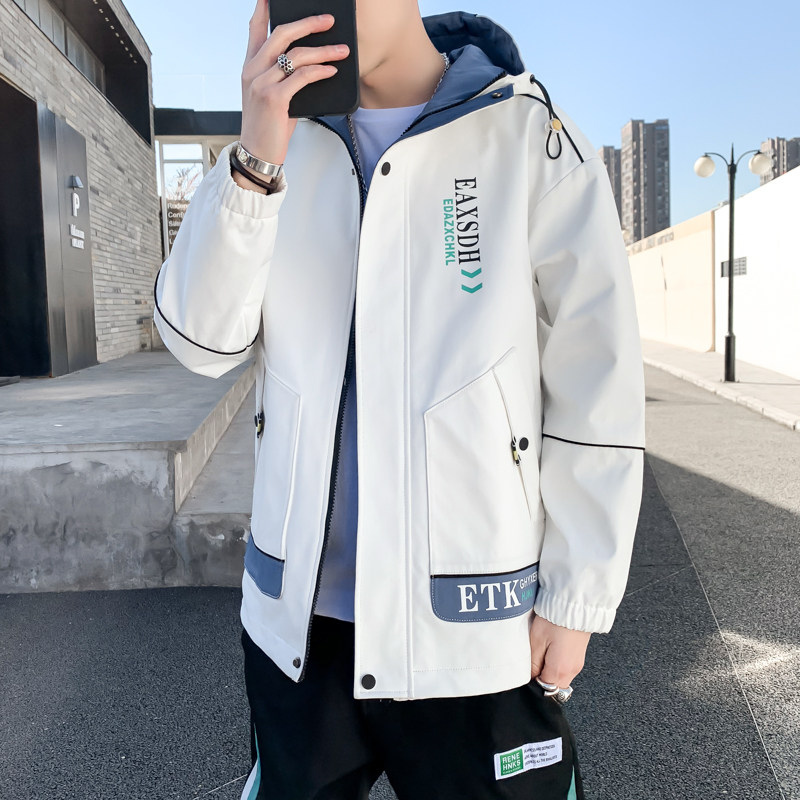 2021 spring and autumn new jacket jacket men's fashion brand tooling versatile youth handsome clothes