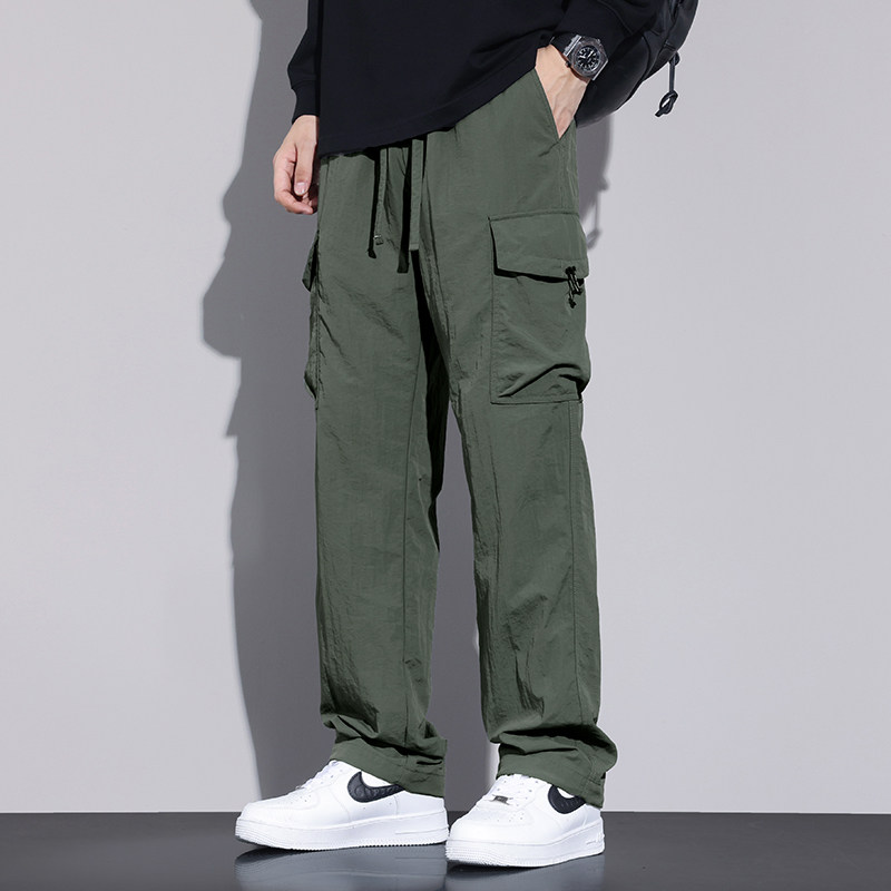 登山冲锋裤男美式工装裤潮牌直筒伞兵休闲长裤子秋季Z2353-P50图片