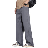 工装裤男新款宽松纯棉休闲裤男装户外速干直筒阔腿长裤Z2511-P50，男装休闲裤，星座509