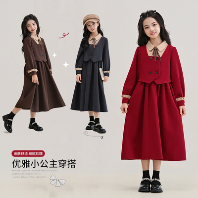 高级感满满~女大童连衣裙