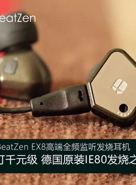 高端发烧旗舰MastrZen-EX8入耳式耳机ie80行货定制版千元级hifi