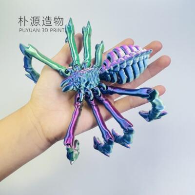 3d打印蜘蛛地狱骨架狼蛛关节可动