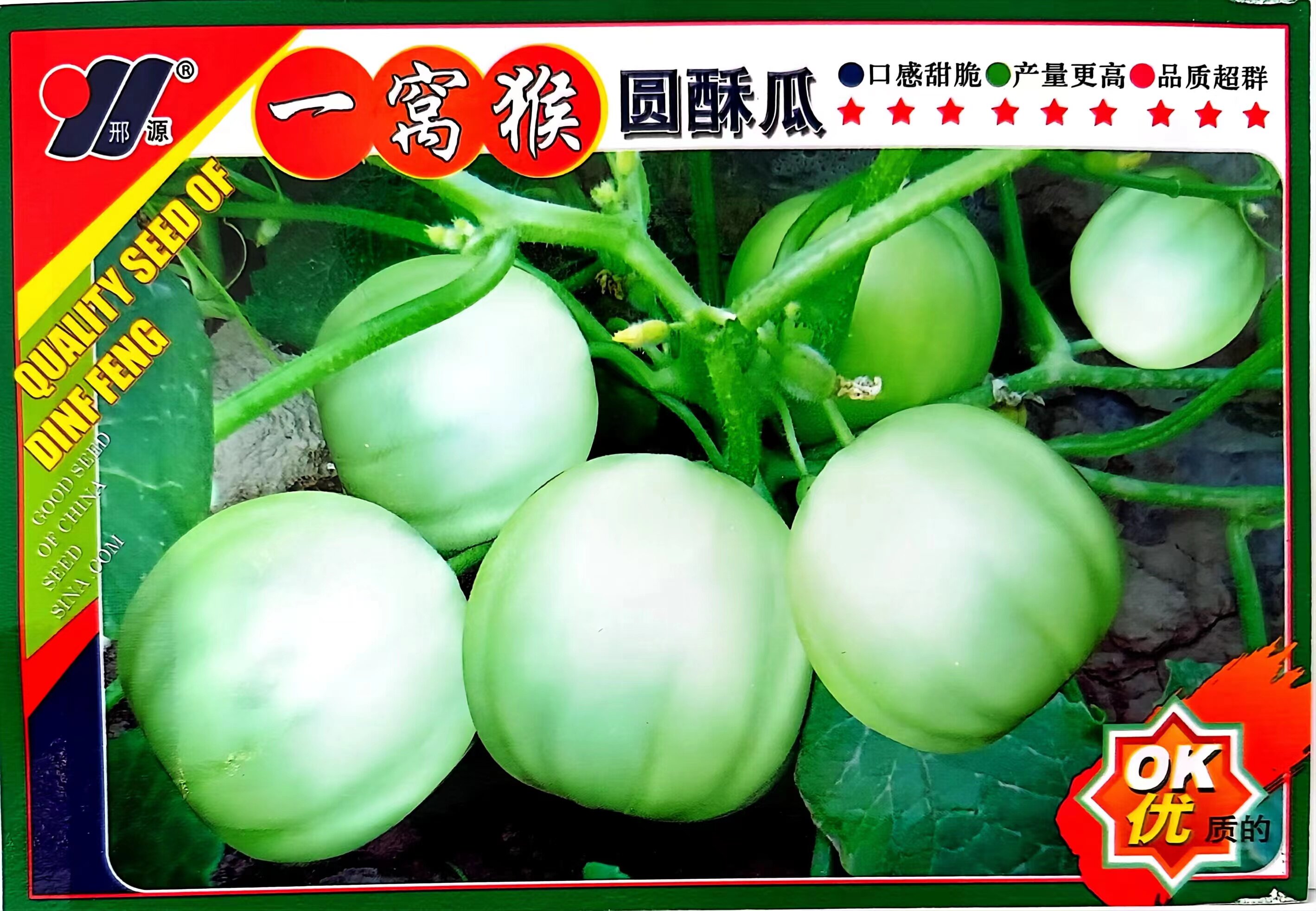 一窝猴圆酥瓜种子 老品种菜瓜种子甜瓜种子 蔬菜种子 清爽可口