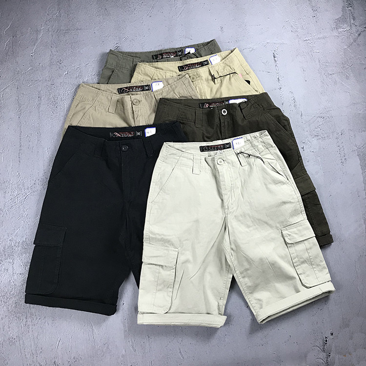 夏季夏天工装裤男潮牌休闲多袋宽松短裤纯棉水洗斜纹帆布美式中裤在类目 男装, 休闲裤中 - 来自Buy2taobao.com提供专业的淘宝代购服务