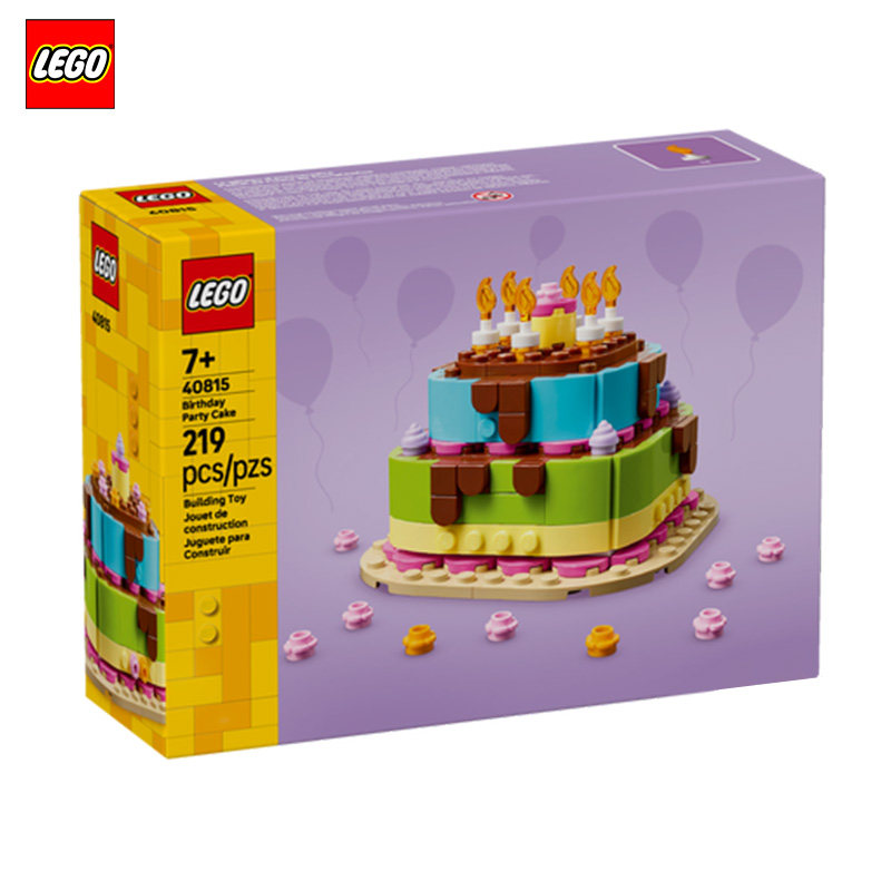 LEGO乐高40815LE生日派对蛋糕男孩女孩积木拼装小颗粒玩具7岁+