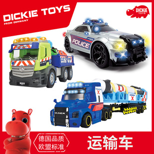 德国DICKIE救援警车火箭风力机运输车垃圾回收车儿童玩具男孩礼物