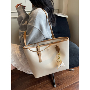 大容量包包女2025新款 高级感大学生上课单肩包女士手提通勤托特包