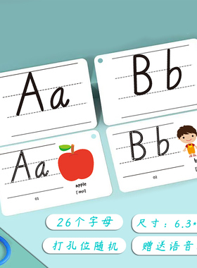 儿童英语单词英文字母卡片幼儿宝宝启蒙早教有声玩具神器认知卡片