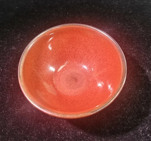 孙建兴柿红束口器型主人杯(微瑕)