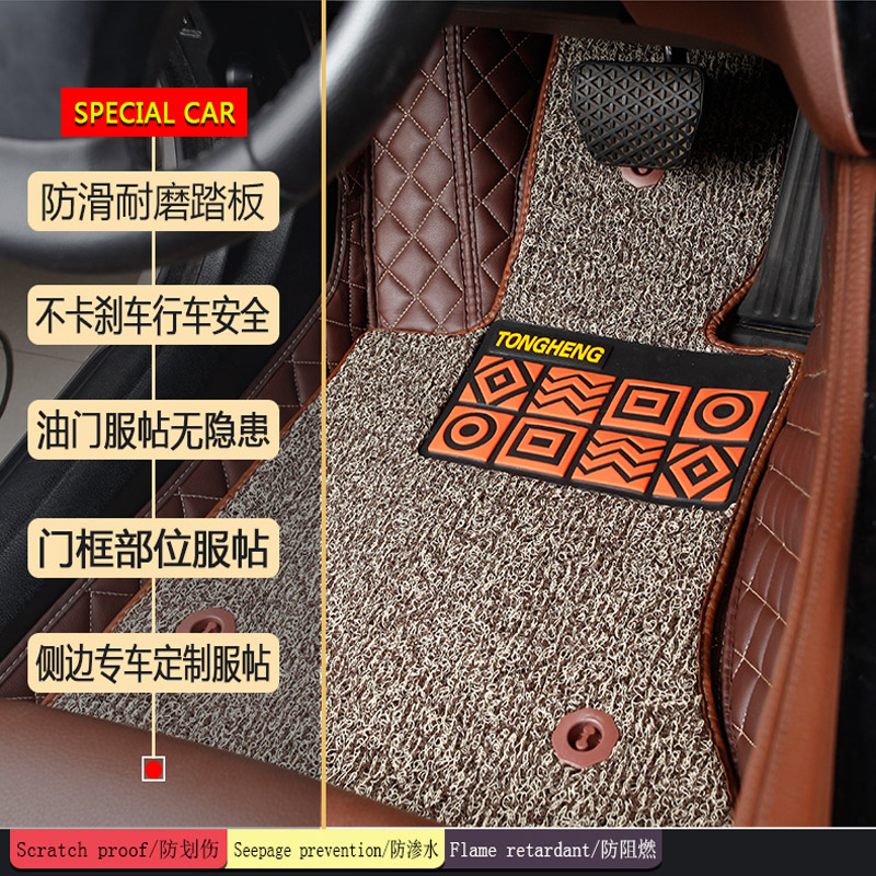 奔驰单个主驾驶全包围汽车脚垫