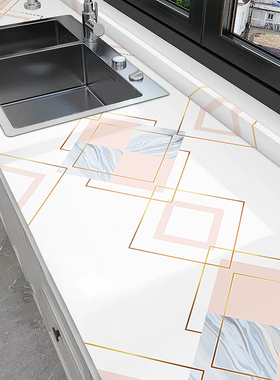 厨房防油墙贴纸防火耐高温壁纸防水防潮橱柜柜子灶台台面自粘墙纸