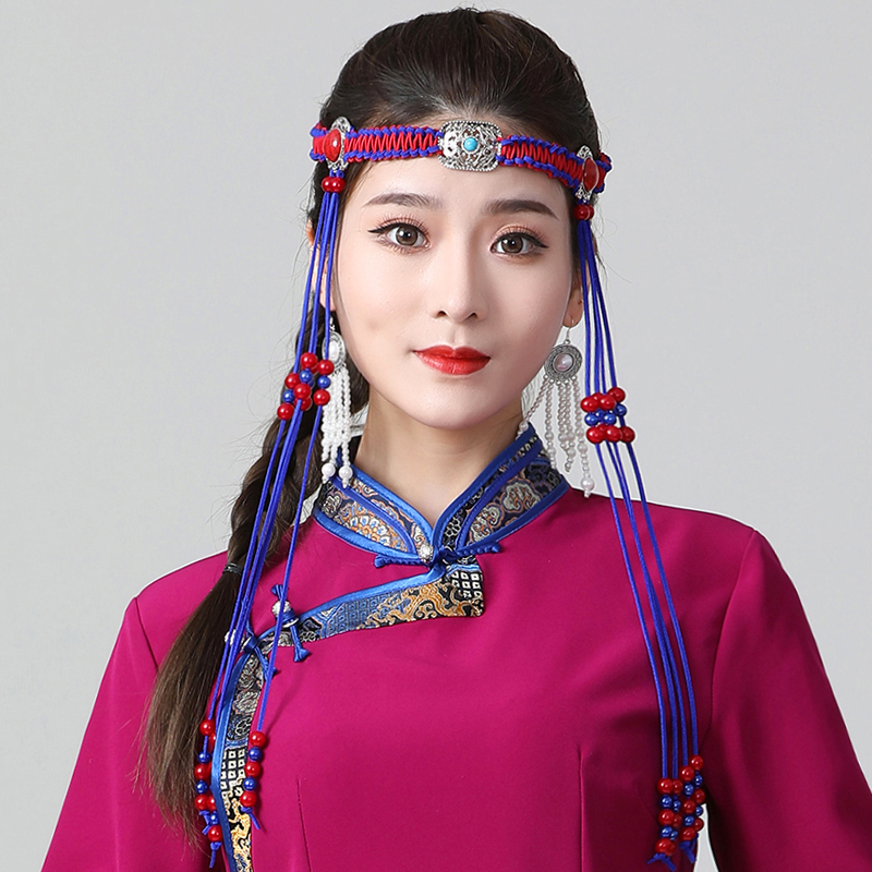 蒙古舞蹈民族风串珠儿童发饰