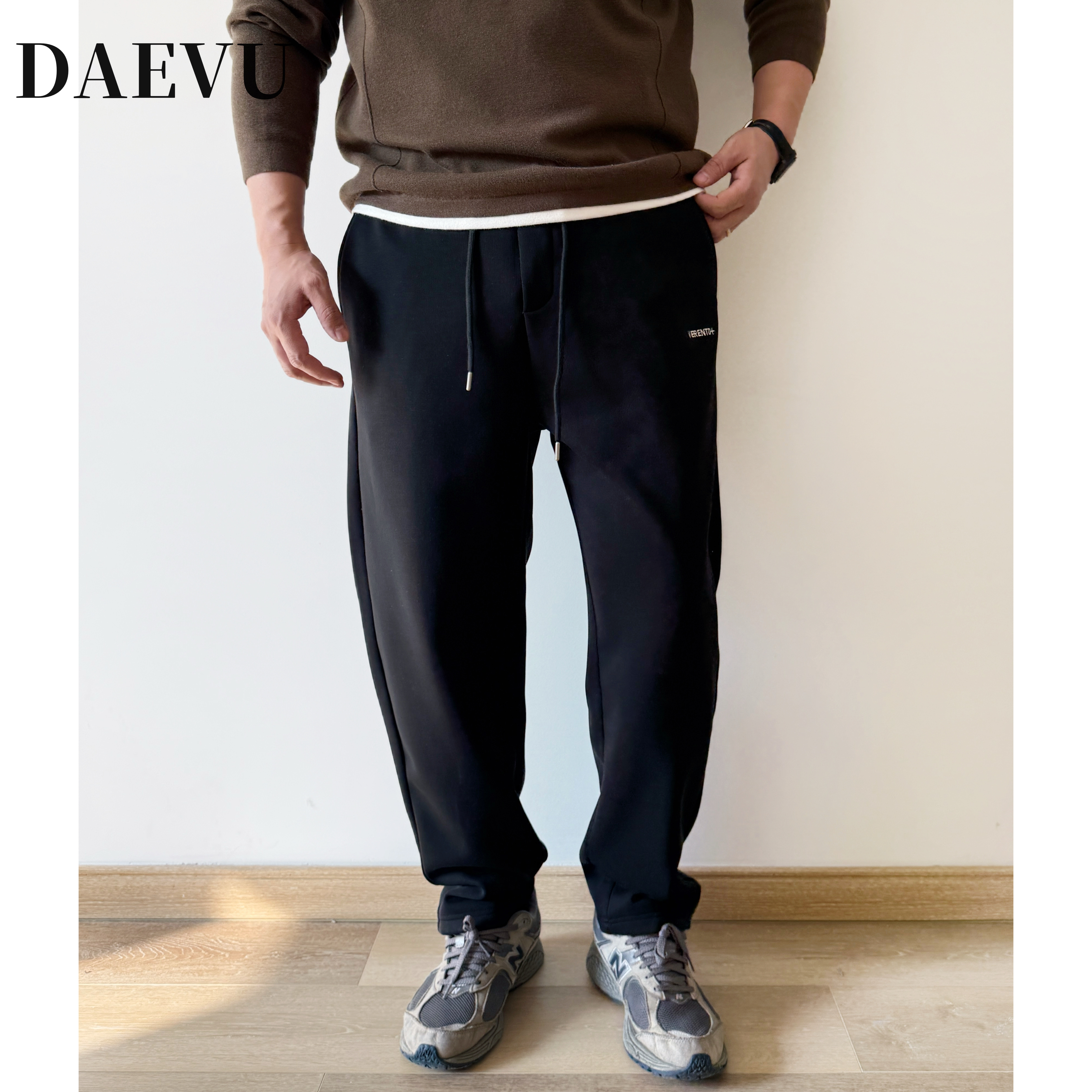 大依无忧冬季加绒直筒卫裤