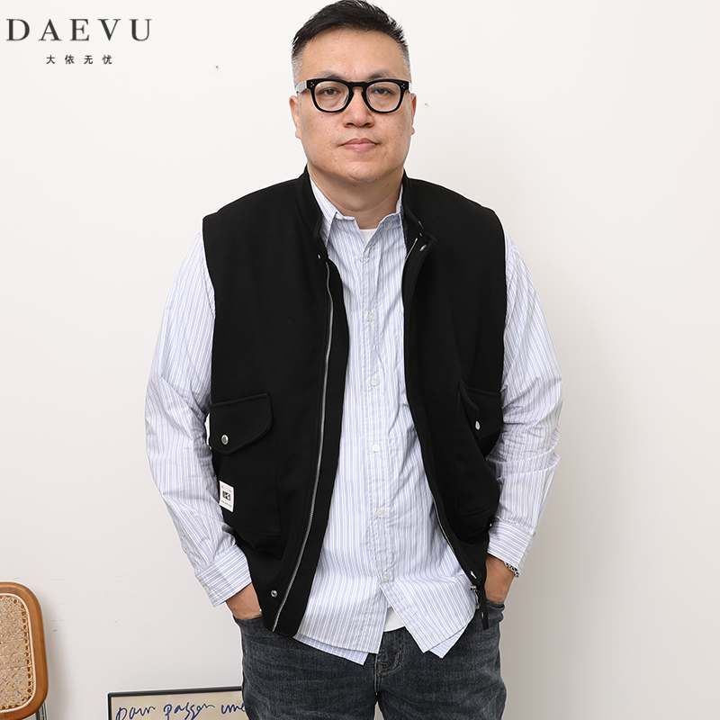 秋新款简约休闲短款立领针织坎肩