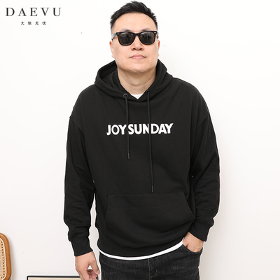 daevu新款简约加肥加大码卫衣