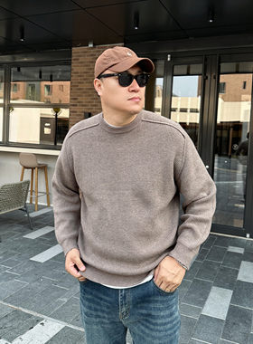 大依无忧针织毛衣圆领加肥加大