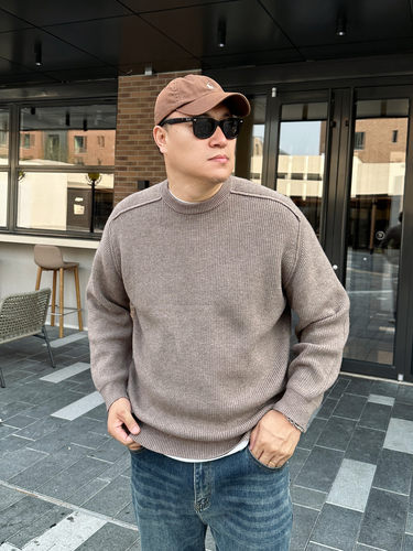 大依无忧针织毛衣圆领加肥加大