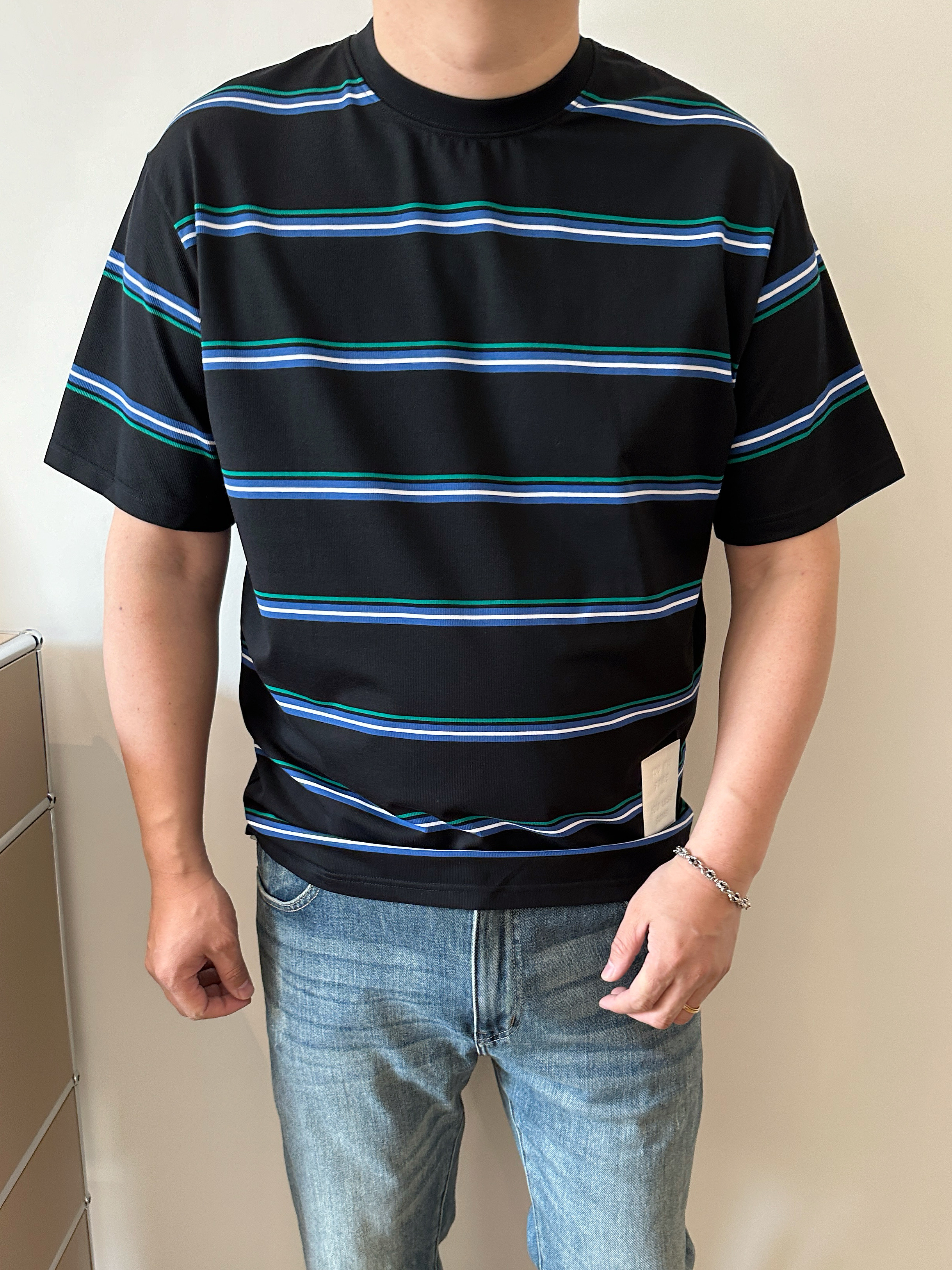 DAEVU短加肥加大圆领T恤