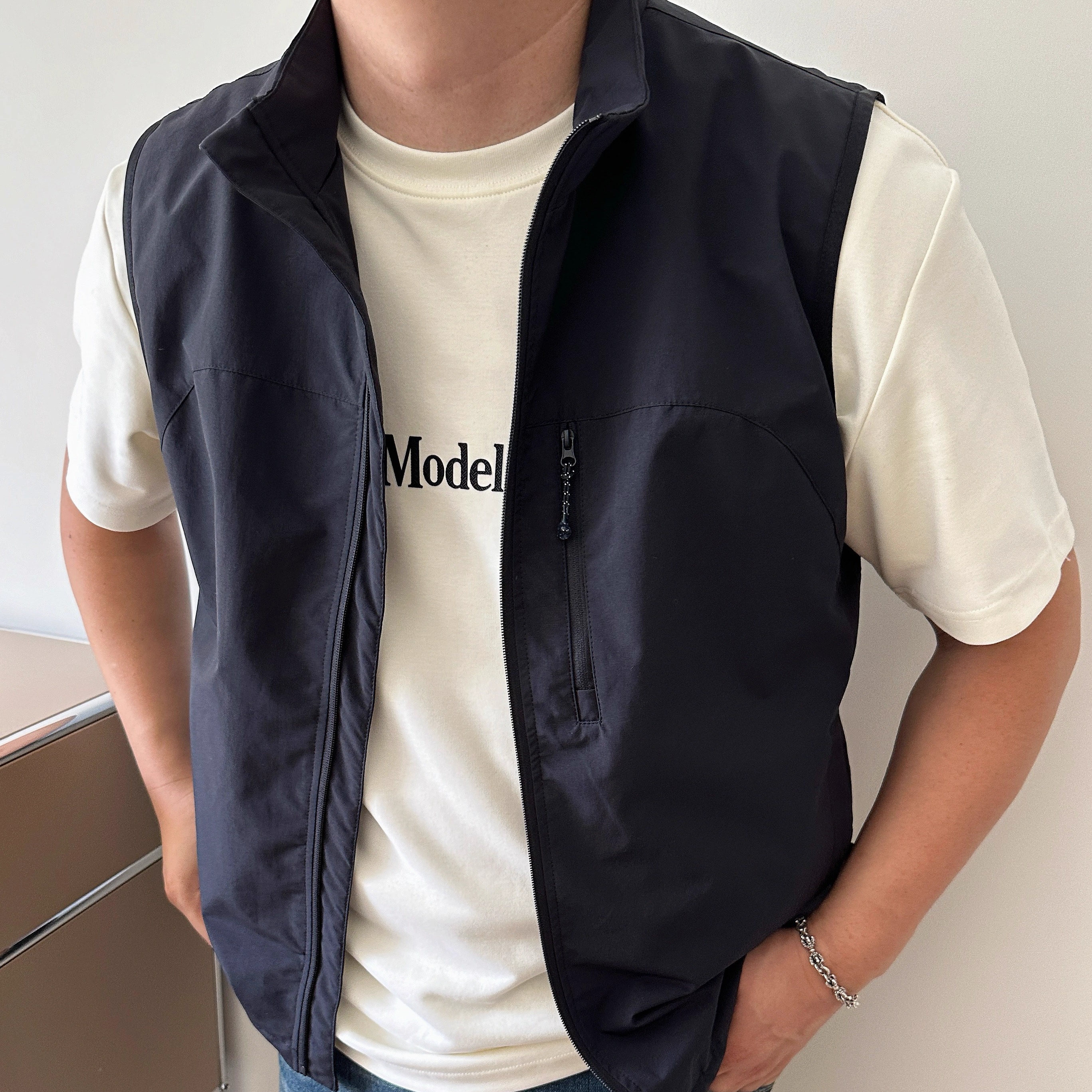 DAEVU加肥加大春秋立领商务马甲