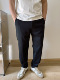 大依无忧春新款 休闲长裤 简约黑色大号潮胖子弹力加肥加大码 男士