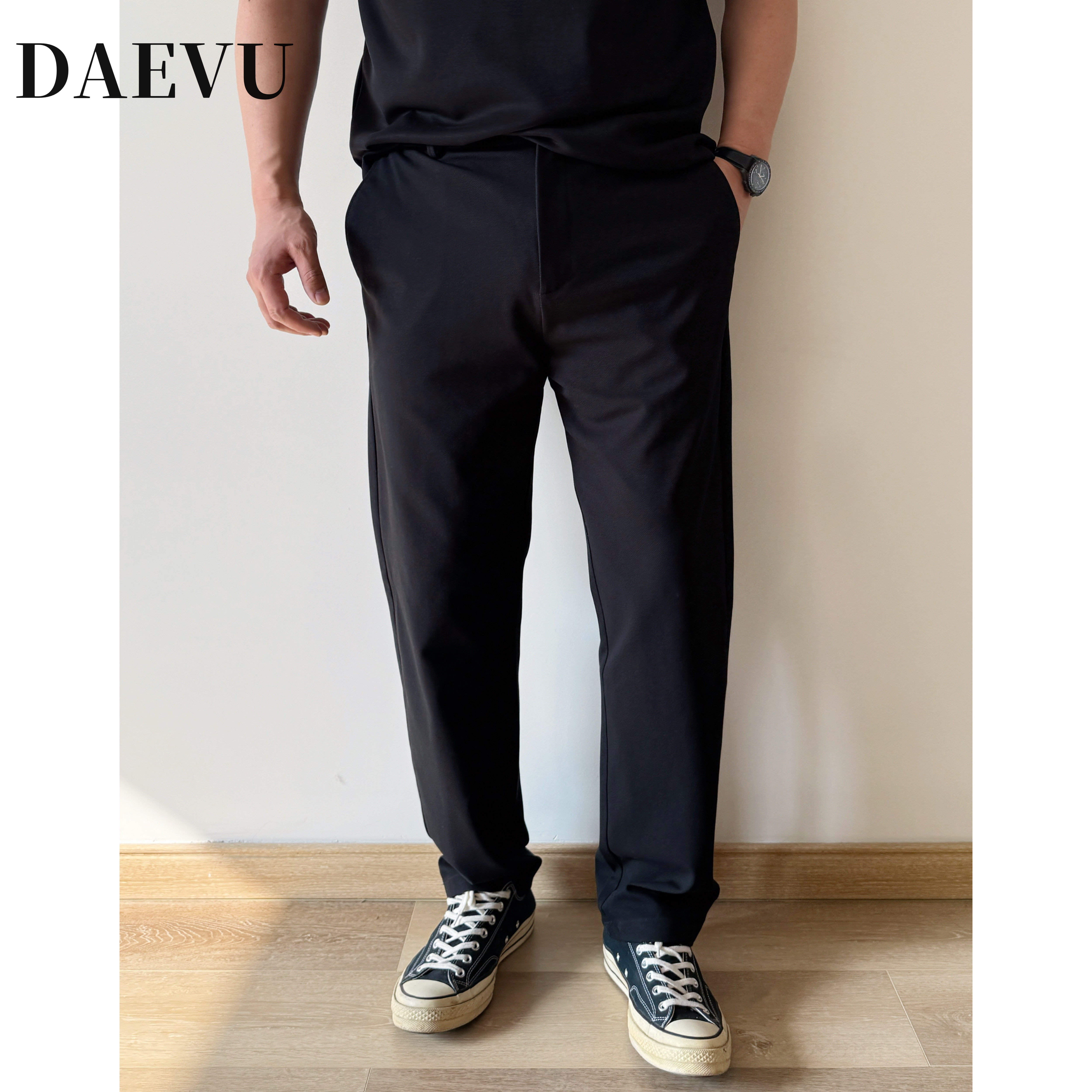 大依无忧大码男装春秋款宽松舒适男裤弹力加肥加大男士商务休闲裤