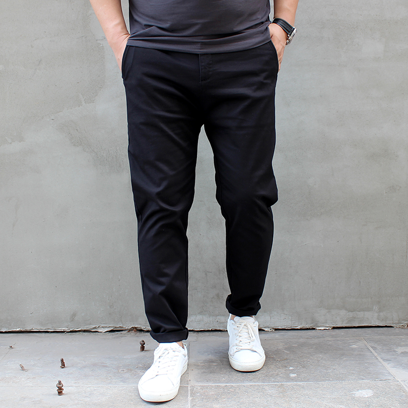 秋季新款黑色大号潮胖修身小脚弹力加肥加大码男士休闲裤长裤在类目 男装, 休闲裤中 - 来自Buy2taobao.com提供专业的淘宝代购服务