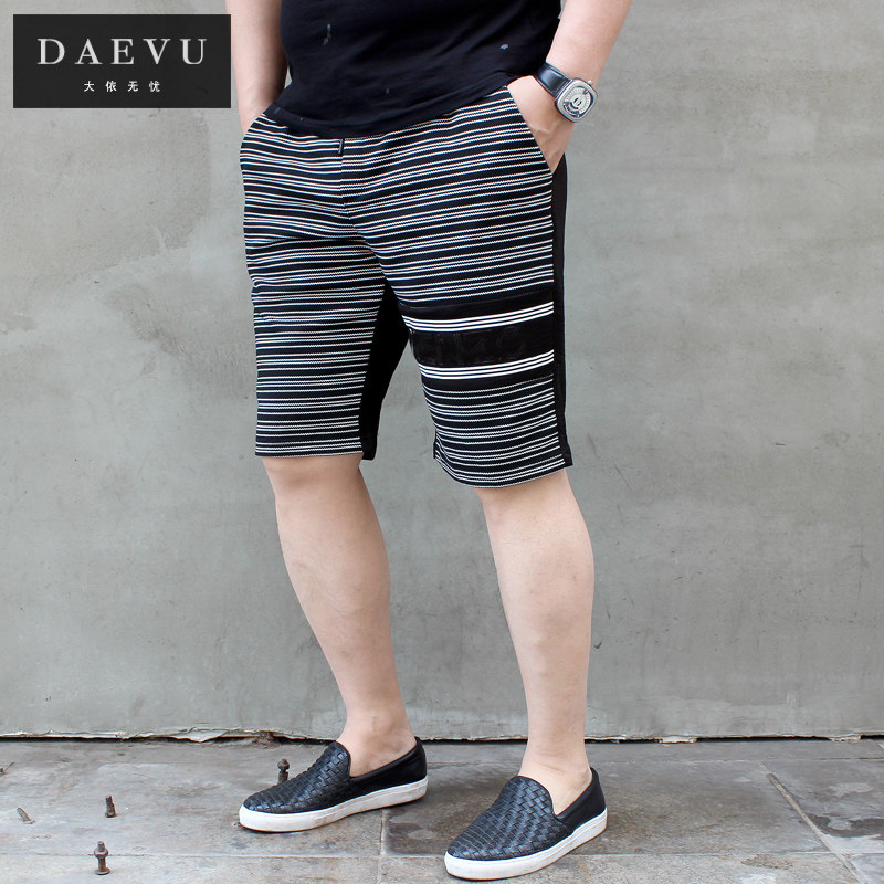 new pattern stripe Outsize Add fertilizer XL man Elastic force leisure time shorts Five point pantsin the Men's clothing, Casual pants  category - from Buy2taobao.com to provide professional Taobao agent buy service