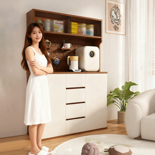 实木婴儿喂养台宝宝收纳柜零食玩具置物架落地多层辅食整理储物柜