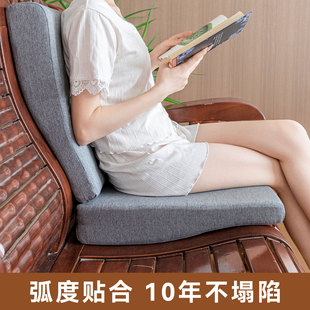 老式 联邦实木沙发垫坐靠一体前低后高加厚海绵座垫椅垫定制可拆洗