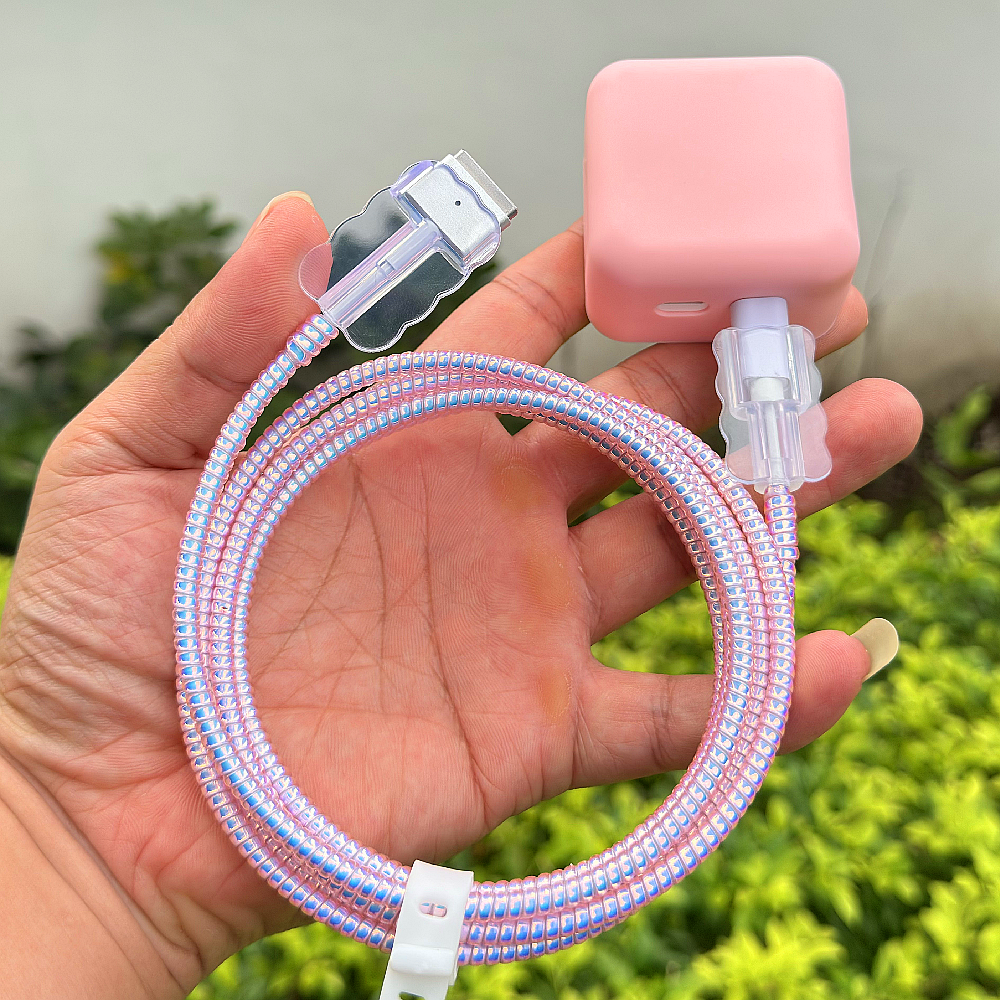 苹果35W充电器壳MacBook Air 13寸电源M3 M4数据线保护套M2缠绕绳