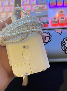 苹果30/35/67/70/140W充电器保护套macbook电脑air/pro数据线绕绳