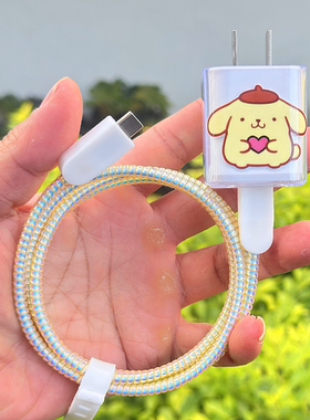 适用Lewoo乐物45W充电器壳苹果iPhone17 16 pro数据线保护套绕绳