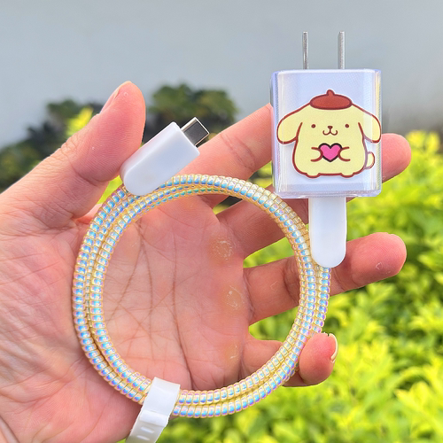 适用Lewoo乐物45W充电器壳苹果iPhone17 16 pro数据线保护套绕绳