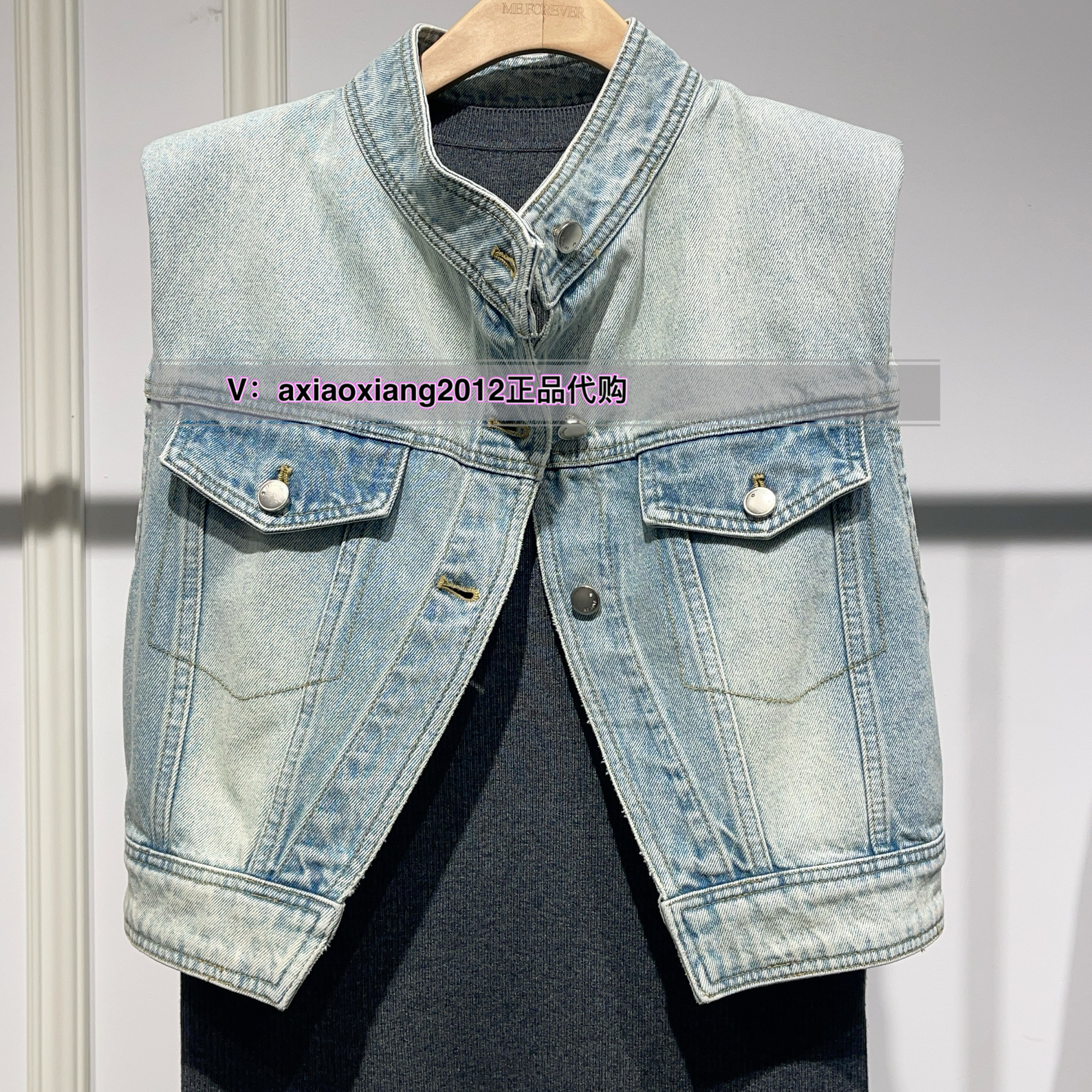 MF FOREVER 真我永恒2025春款牛仔马甲2516A11107吊699