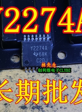 Y2274A 进口TI 薄密脚 TSSOP14 TLC2274APW Y2274A 68K C2DJ new