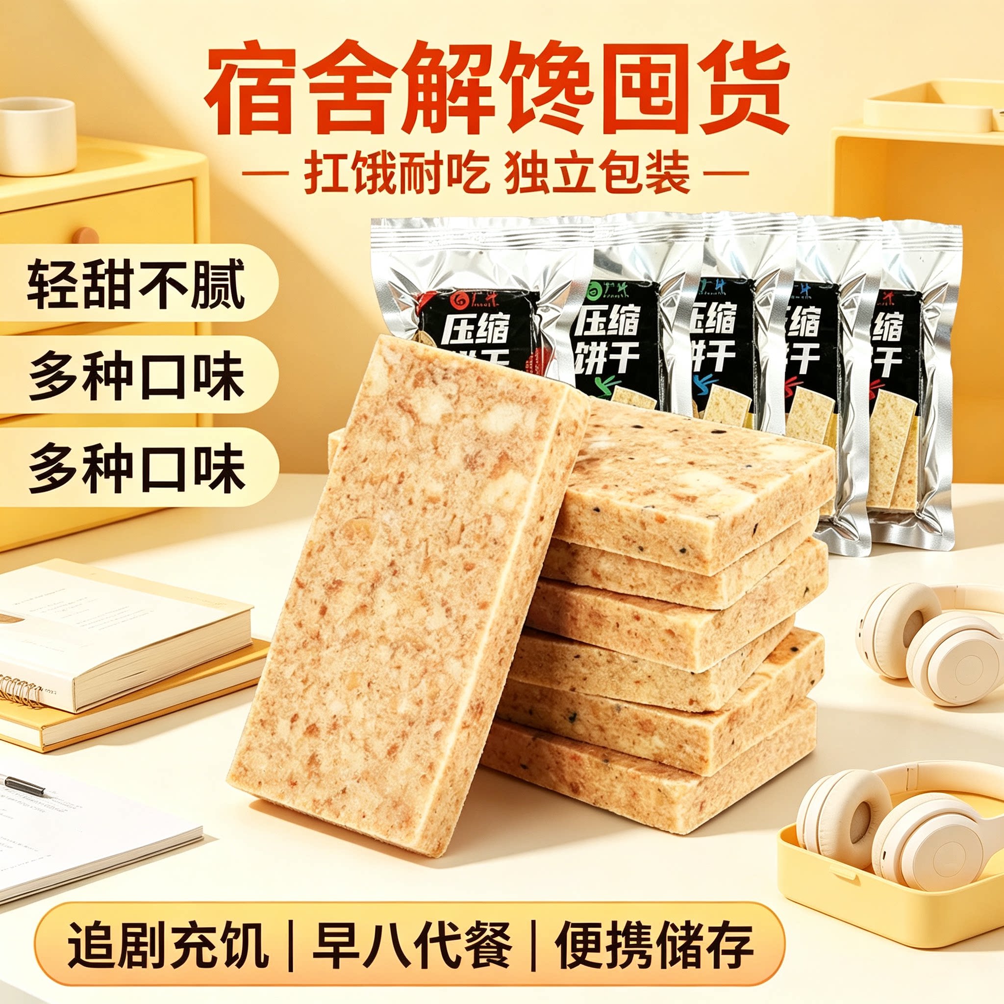 广沣多口味压缩饼干独立小包