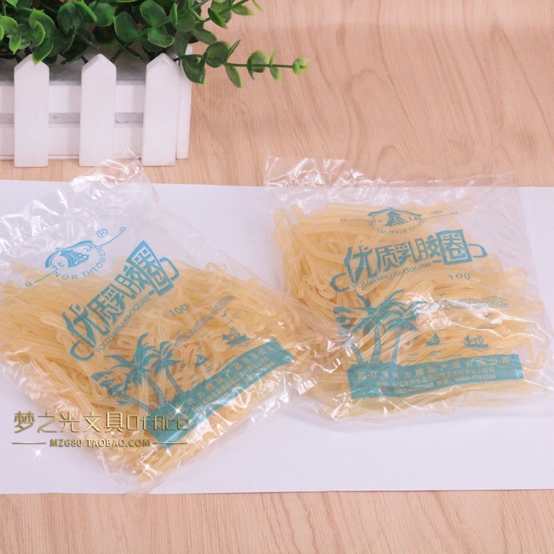 北塔牌5.5半径 A型橡皮筋/橡胶圈 (5.5CM) 100条装 约45g 乳胶圈