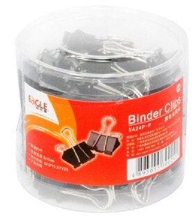 包邮 正品Eagle益而高SA24P-P黑色长尾夹燕尾夹票夹 15mm反尾夹